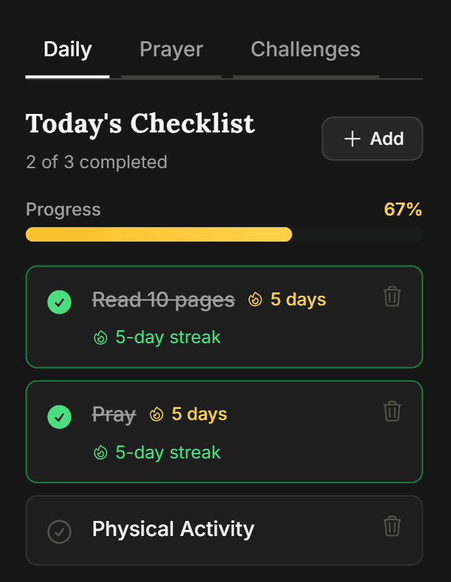Set one weekly focus desktop screenshot